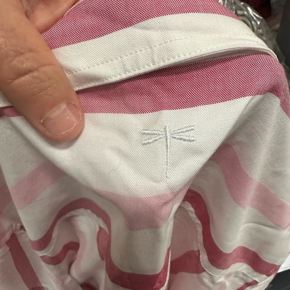 Tyler Boe Pink and White Striped Button-Up Shirt - Picture 5 of 5